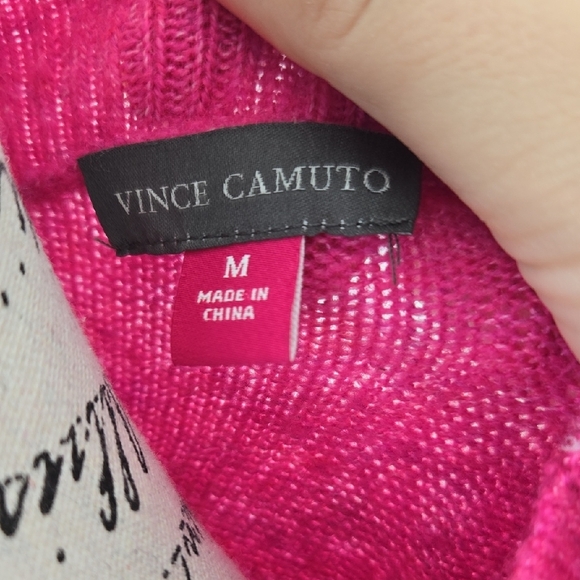 Vince Camuto Fuchsia Crew Neck Sweater - Picture 2 of 4
